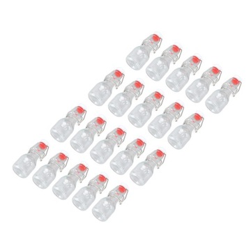 20 szt. Butelki z klapką 60 ml szklane