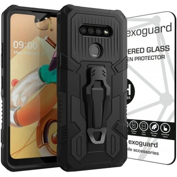 EXOGUARD - CASE ETUI PANCERNE + SZKŁO do LG K61