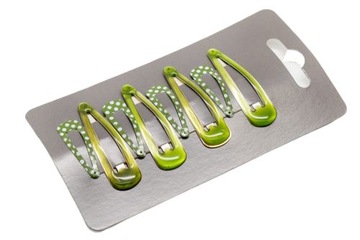 Komplet zielonych spinek - 8 szt.