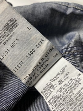 Levi's LEVI STRAUSS LEVIS oryginalna jeansowa KOSZULA z lat 90 vintage /L