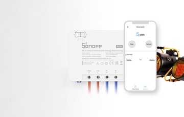 Умный Wi-Fi-переключатель Sonoff 25А, 5500 Вт