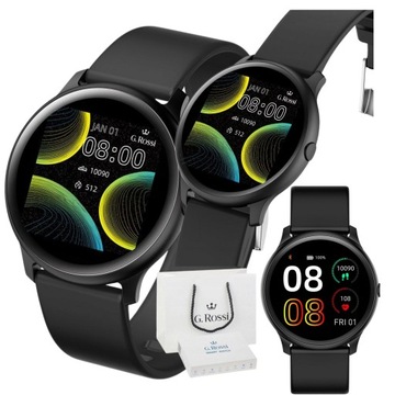 Zegarek smartwatch g rossi damski męski kroki puls trening menu pl prezent