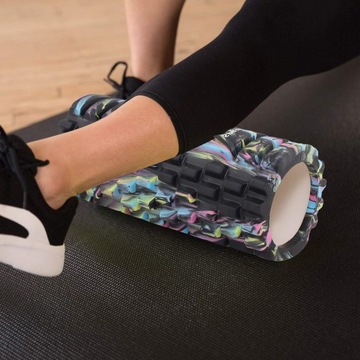 БОЛЬШОЙ РОЛИК ДЛЯ МАССАЖА СПИНЫ НОГ РОЛИКОВЫЙ МАССАЖЕР 33см РАССЛАБЛЯЮЩИЙ БОЛИ УСПОКАИВАЮЩИЙ