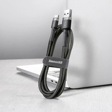 Кабель USB-C QC3.0 3A прочного нейлонового кабеля Baseus Cafule/шнур USB-C QC3.0 3A