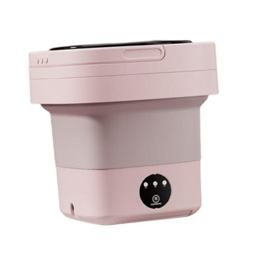 Pralka podróżna 6,5 l, elektryczna, praktyczna, mini, różowa