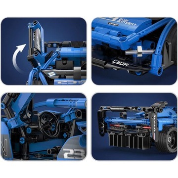 CADA BLOCKS АВТО СПОРТИВНЫЙ АВТОМОБИЛЬ SHADOW RACER PULL BACK 380 EL