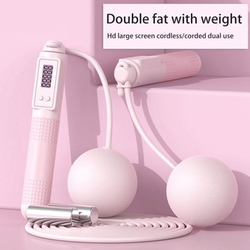 Беспроводной Регулируемый Утяжеленный с розовым 280 см