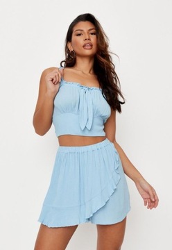 MISSGUIDED TALL NIEBIESKIE SPÓDNICO SPODENKI (34)
