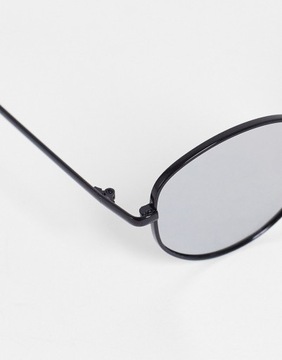 New Look Czarne okulary przeciwsłoneczne aviator