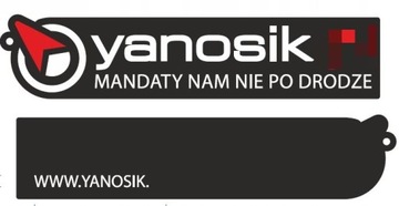 Wyjątkowy brelok z logo Yanosik Idealny do XS/GTR