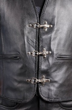 КОЖАНЫЙ ЖИЛЕТ ДЛЯ МОТОЦИКЛА ЧОППЕР 2XL