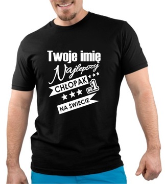 KOSZULKA T-SHIRT WALENTYNKI DZIEŃ CHŁOPAKA MĘŻCZYZNY FACETA Z IMIENIEM 9509