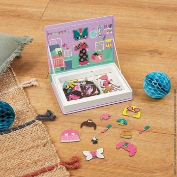 Магнитный пазл Магнитикнига Костюмы Девочка, 3+, Джанод