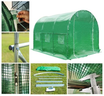 САДОВЫЙ ТУННЕЛЬ (ФОЛЬГА+КАРКАС) 3х2х2м ТЕПЛИЦА 6м2