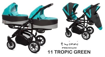 TWINNI BabyActive - коляска для близнецов TWINNY 2в1