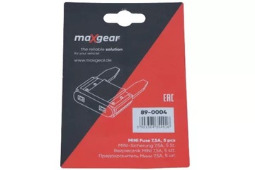 МИНИ-ПЛАСТИННЫЙ ПРЕДОХРАНИТЕЛЬ 7,5 А НАБОР ИЗ 5 ПРЕДОХРАНИТЕЛЕЙ MAXGEAR