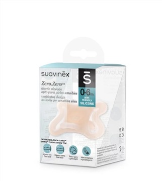 SUAVINEX SMOCZEK SILIKONOWY FIZJOLOGICZNY ZERO ZERO 0-6m