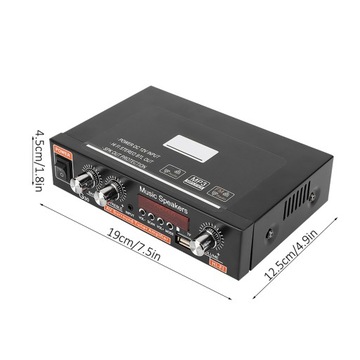 Wzmacniacz cyfrowy Black Car BT Audio z obsługą