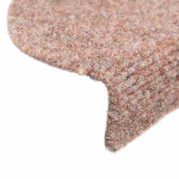 vidaXL Самоклеящиеся чехлы для лестниц, 15 шт., 56x17x3 см, коричневые