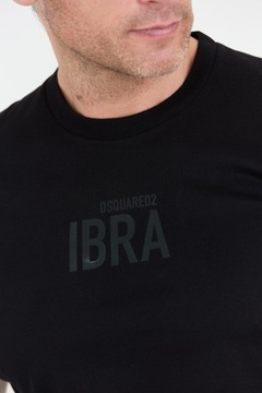 DSQUARED2 - Czarny t-shirt męski IBRA r XXL