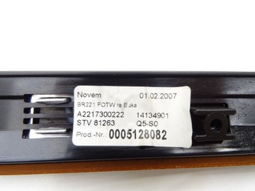 LIŠTA DŘEVO DVEŘE DEKORACE PRAVÝ ZADNÍ MERCEDES W221