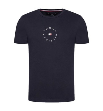 T-shirt Tommy Hilfiger Roundall Granatowy r. M