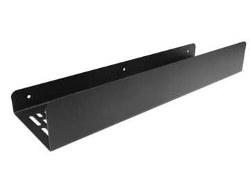 Półka łazienkowa wisząca prysznic 41cm Czarna LOFT