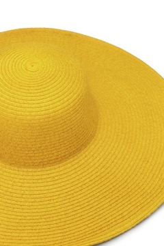 Pleciony kapelusz z szerokim rondem Damski letni kapelusz przeciwsłoneczny
