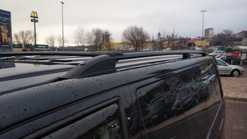 Рейлинги VW T6 T5 Black Long Transporter