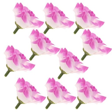 10Pcs Artificial Roses Heads Flower Bouquet Home