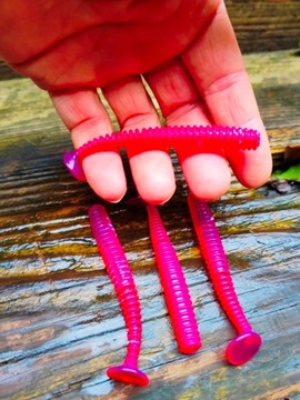 8 шт. 85 мм Damiki Glow и UV копыта Окунь Судак