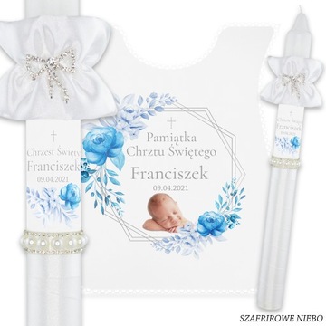 СВЕЧА и крестильный халат на Крещение с ФОТО названием Крещение Сувенир