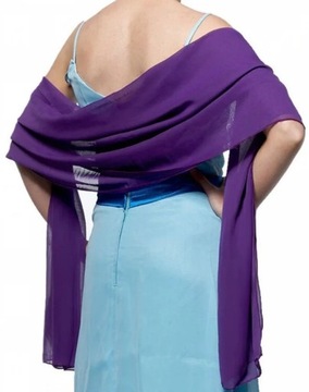 Solid Chiffon Wedding Bridal Shawl Wrap Cape Boler
