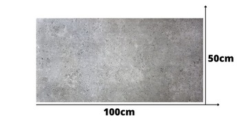 ПОТОЛОЧНАЯ СТЕНОВАЯ ПАНЕЛЬ 100X50см СЕРАЯ СОВРЕМЕННАЯ ДЕКОРАТИВНАЯ БЕТОН 4314XL