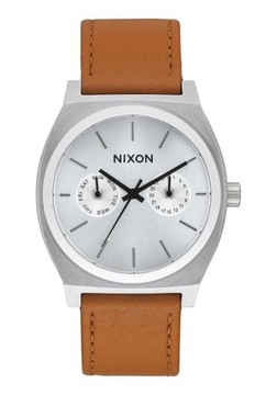 NIXON TIME TELLER DELUXE LEATHER SUNRAY SADDLE