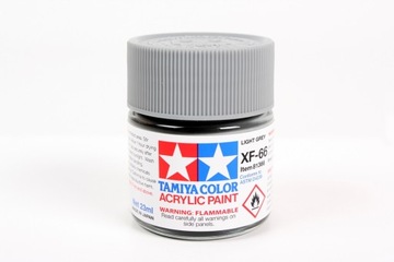 MODELARSKA FARBA AKRYLOWA SZARA MATOWA TAMIYA 23ml XF-66 LIGHT GREY (MATT)