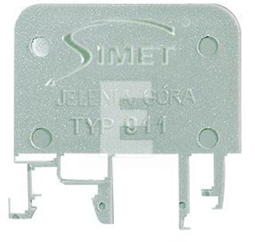 Rozdzielnica Simet T912 PRZEKŁADKA TS 35 ZŁĄCZKI ZSG 1-10 SZARA 17912302