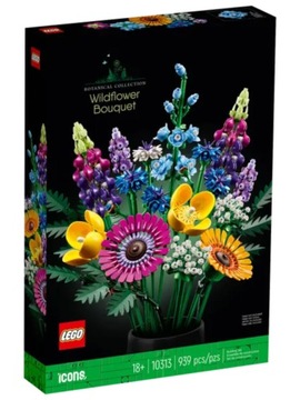 Klocki LEGO Icons 10313 Bukiet z polnych kwiatów 18+ (Elementy: 939)