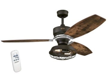 WENTYLATOR SUFITOWY WELFORD LAMPA LED + PILOT