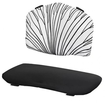 Подушка KinderKraft Enock, черно-белая