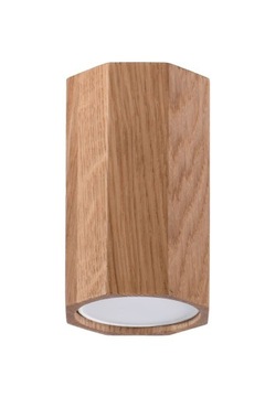 Plafon drewno ZAKE 10 dąb lampa sufitowa Gu10 LED