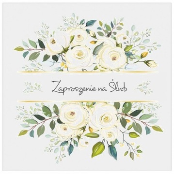 Zaproszenia Ślubne,zaproszenie kremowe ZP62