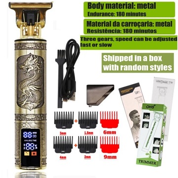 T9 Cordless Electric Hairber Shaver Hair Trimer Home Appliances Travel Barb