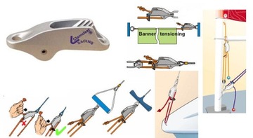 Knaga rowkowa Clamcleat CL253 4 mm