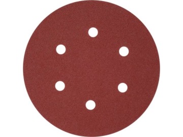 ДИСКИ НА ВЕЛКРО 150мм НАЧАСДОЧНАЯ БУМАГА 6 OT P180 50шт.