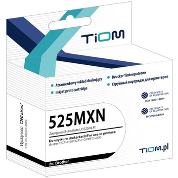 Tusz Tiom do Brother 525MXN | LC525XLM | 1300 str.