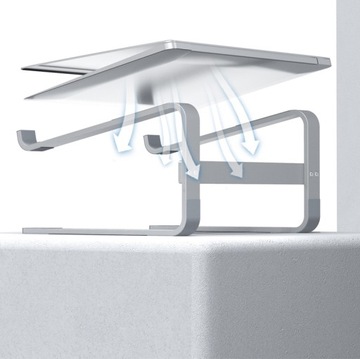 АЛЮМИНИЕВАЯ ПОДСТАВКА ДЛЯ НОУТБУКА/ПЛАНШЕТА, РЕГУЛИРУЕМЫЙ УГОЛ, СКЛАДНАЯ