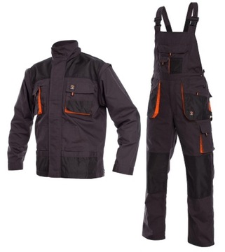 Ubranie Robocze Ogrodniczki + Bluza BHP Komplet 46