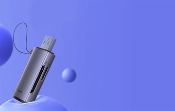 ЛЕГКИЙ КОМПАКТНЫЙ СЧИТЫВАТЕЛЬ BASEUS, АДАПТЕР-ХАБ, КАРТА ПАМЯТИ USB 3.0 SD TF 2 ТБ