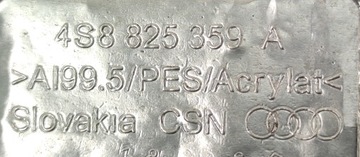 AUDI R8 4S CLONA (KRYT) LIŠTA KRYT ZADNÍ 4S8827555
